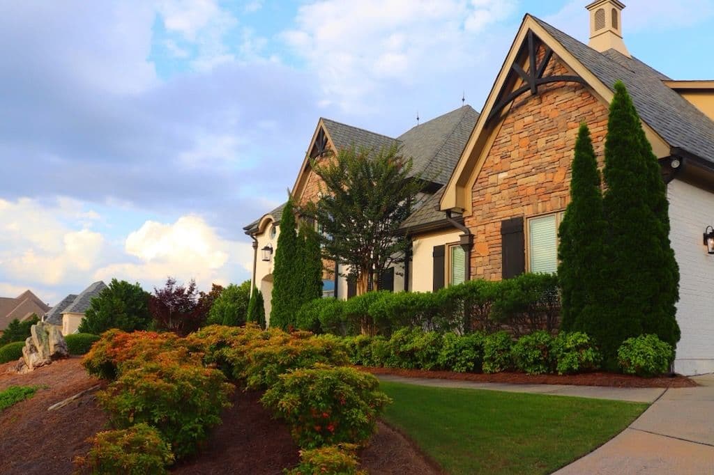 Stunning Symmetrical Landscape Maintenance image